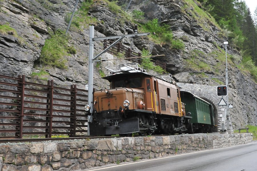 2019.06.11 RhB Ge 6-6 I 414 Albulabahn Krokodil Bahnfest Bergün (48)